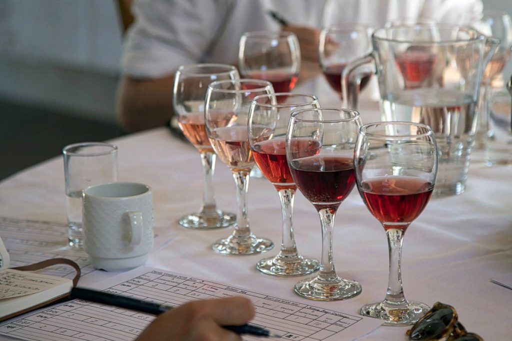 Vinsmagning ved Dansk Vinskue 2018. Foto Kurt Christiansen.